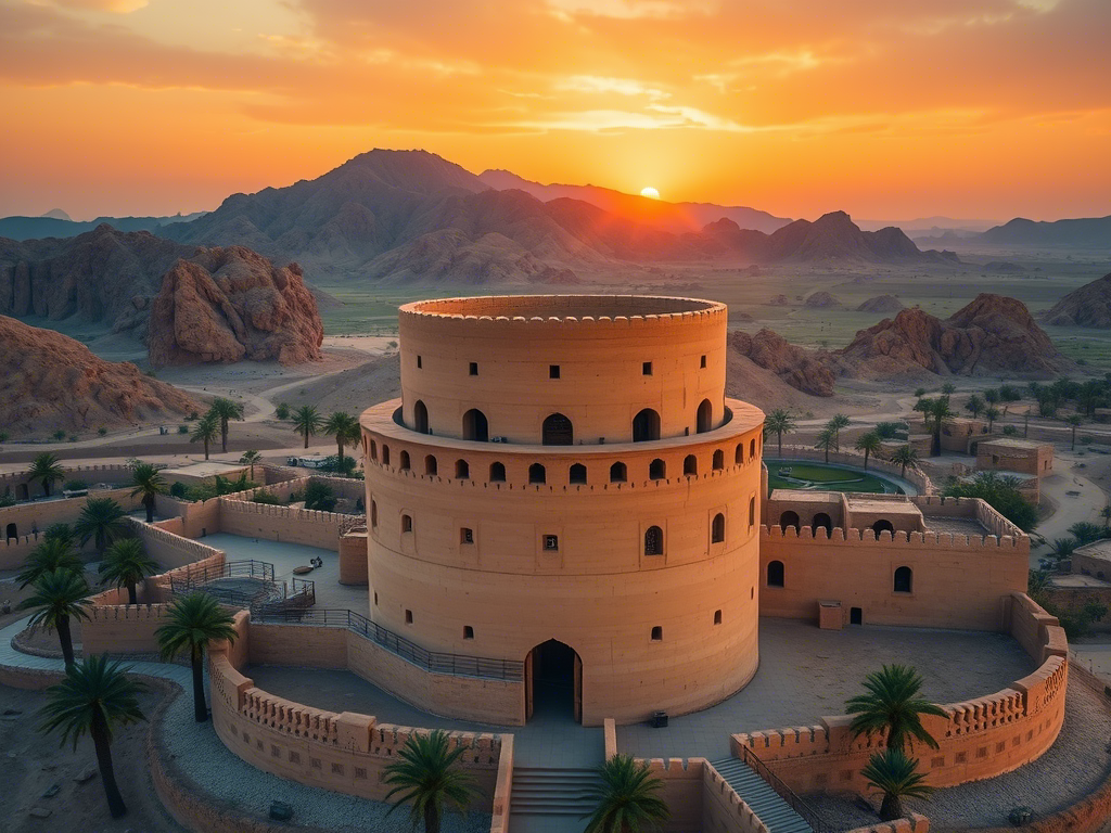 Nizwa-Fort-Oman-The-Circular-Sentinel-of-the-Desert Nizwa Fort Oman: The Circular Sentinel of the Desert