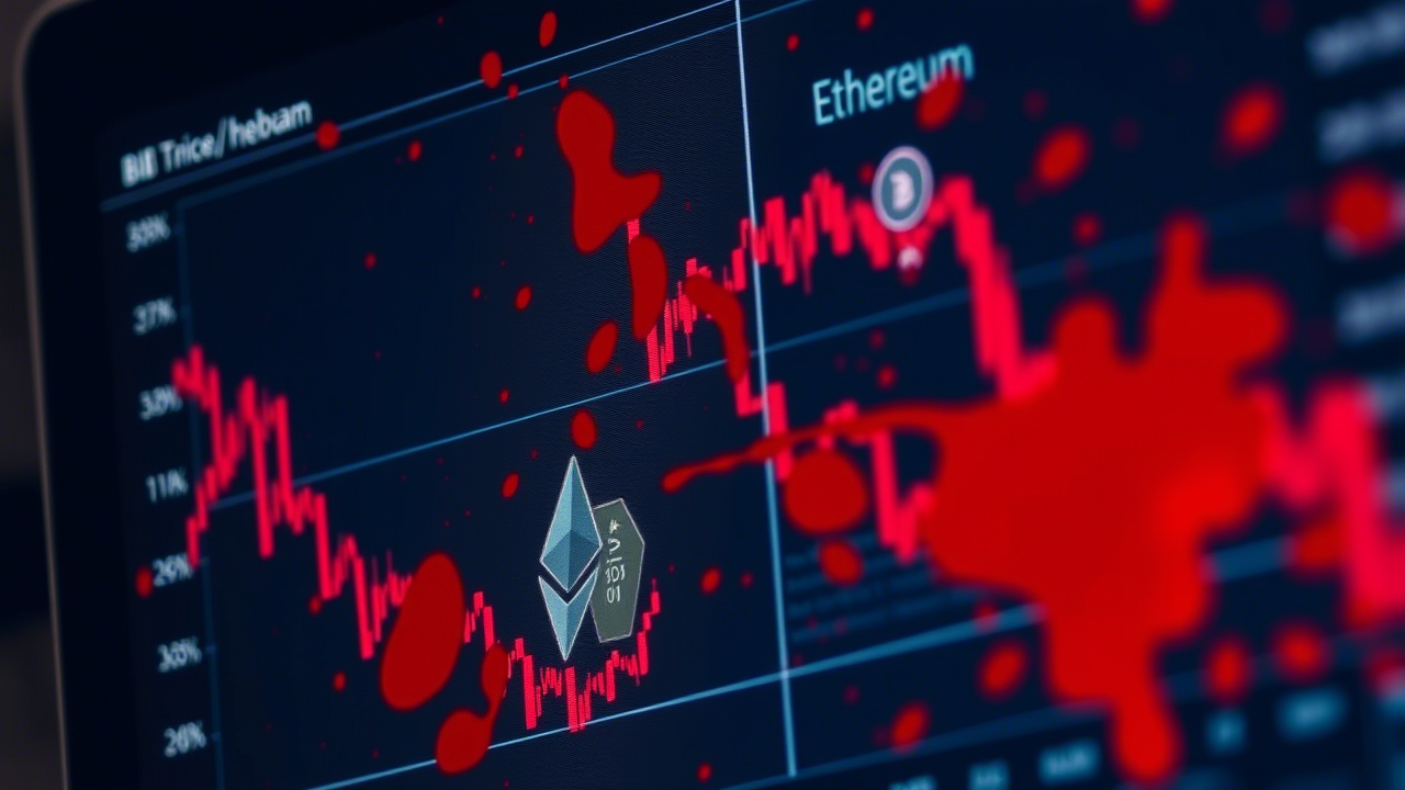 سقوط بیتکوین و اتریوم
