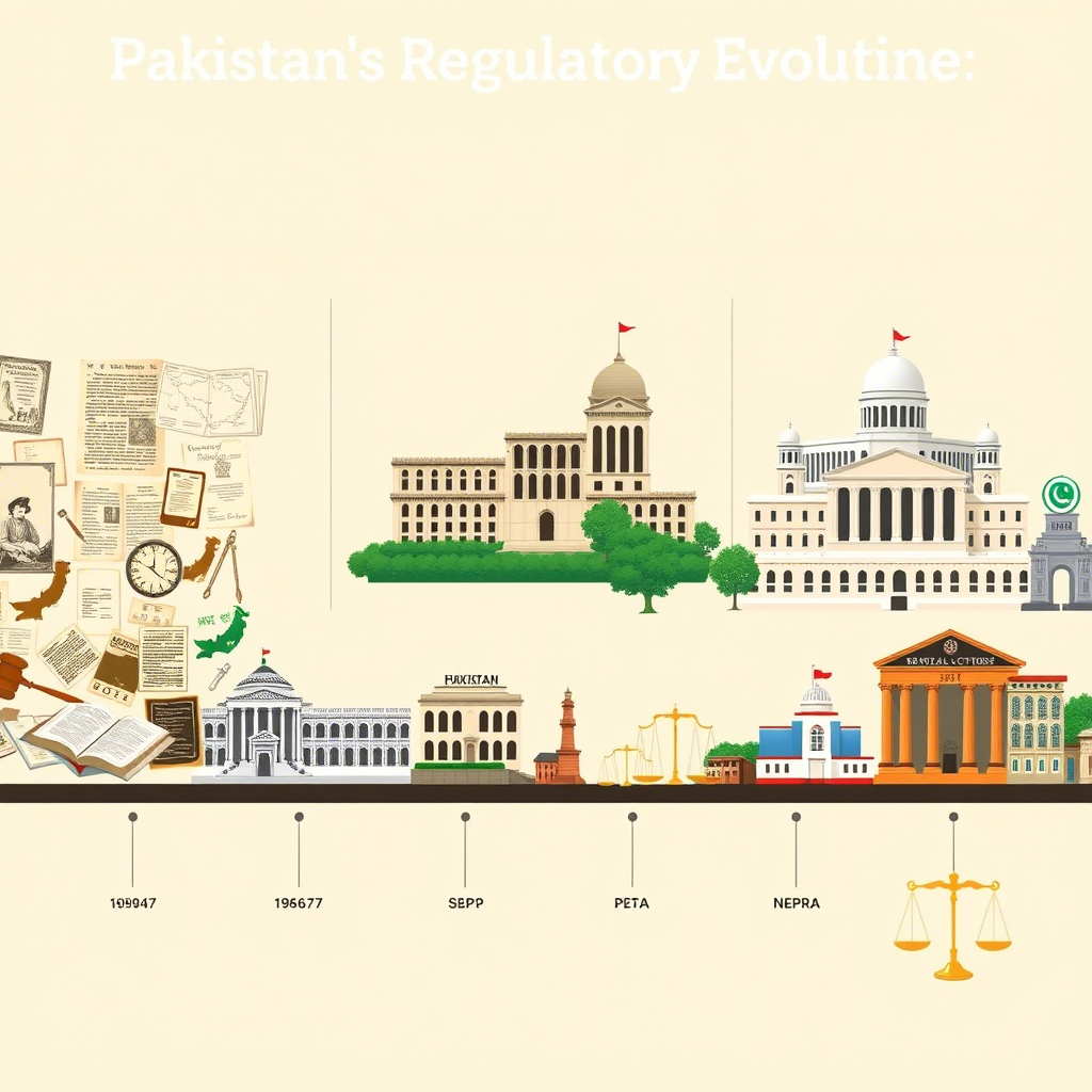 Understanding the evolution of the regulatory framework in Pakistan is essential to grasp how governance has developed over time in response to political, economic, and social changes.