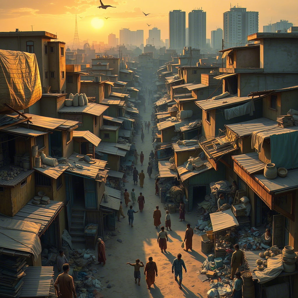 A study of urban slums in Mumbai reveals the complex interplay of poverty, resilience, and economic activity, highlighting both the challenges faced by residents and their significant contributions to the city's informal economy.