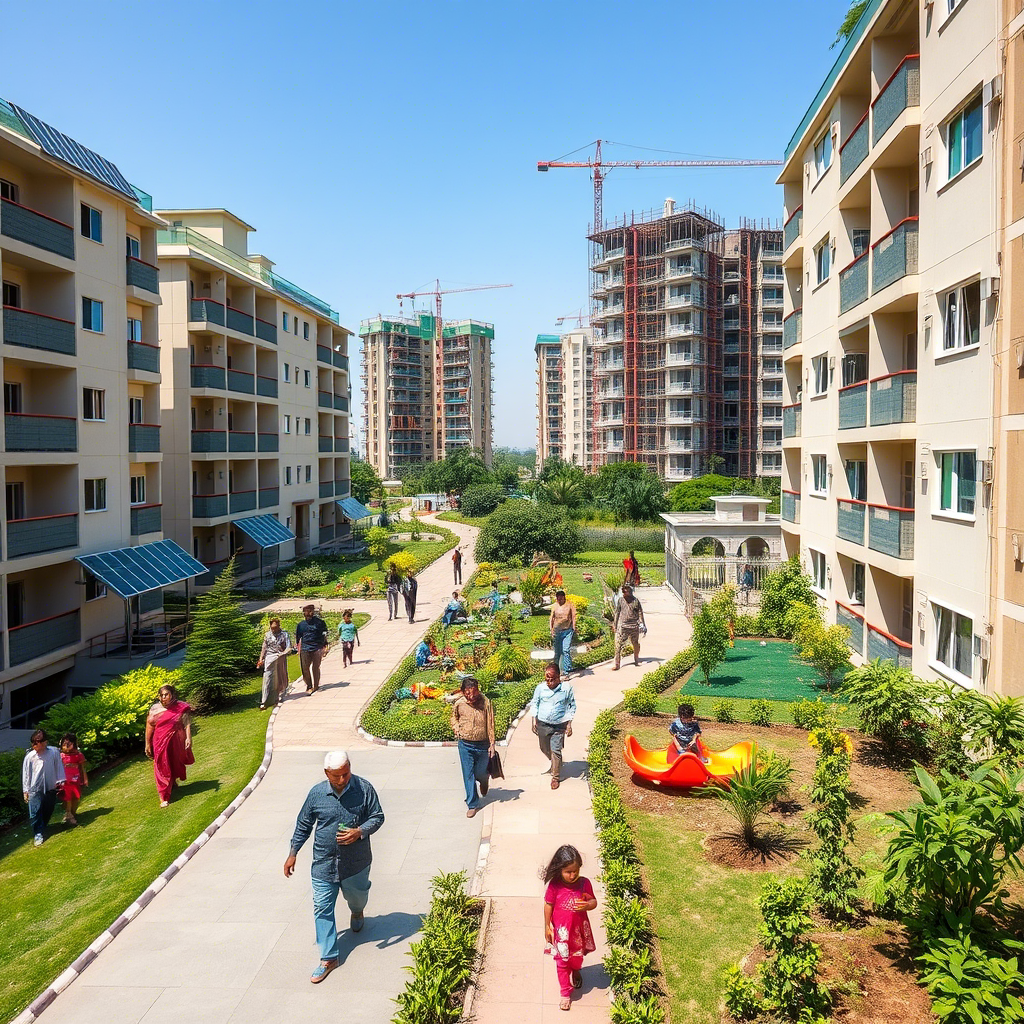 The prospects of low-cost housing in India are transforming urban landscapes, providing affordable and sustainable living spaces for families in well-planned communities.