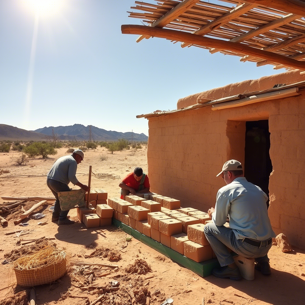 Adobe construction material has been a cornerstone of architectural practices for millennia.