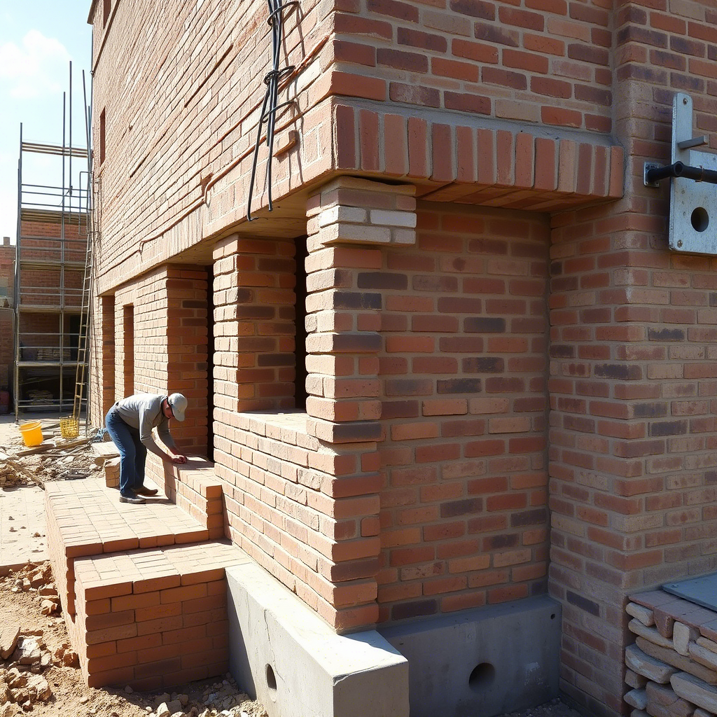 Load bearing masonry is a construction technique where walls are designed to support the weight of the entire structure, including floors, roofs, and additional loads.