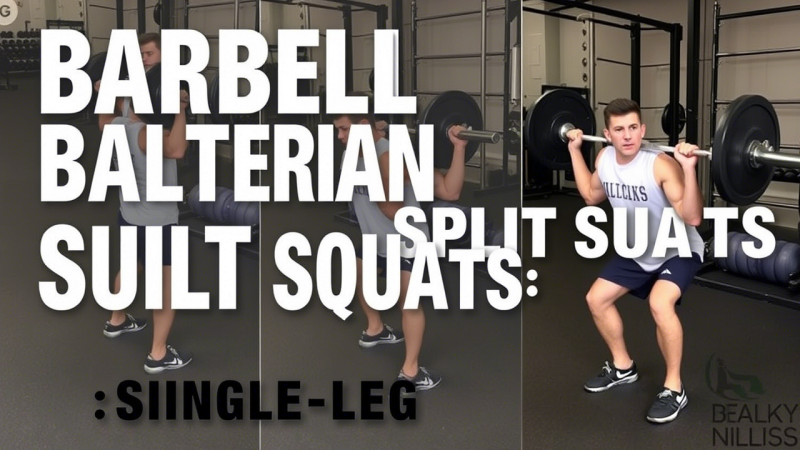 Barbell Bulgarian Split Squats: Single-Leg Focus