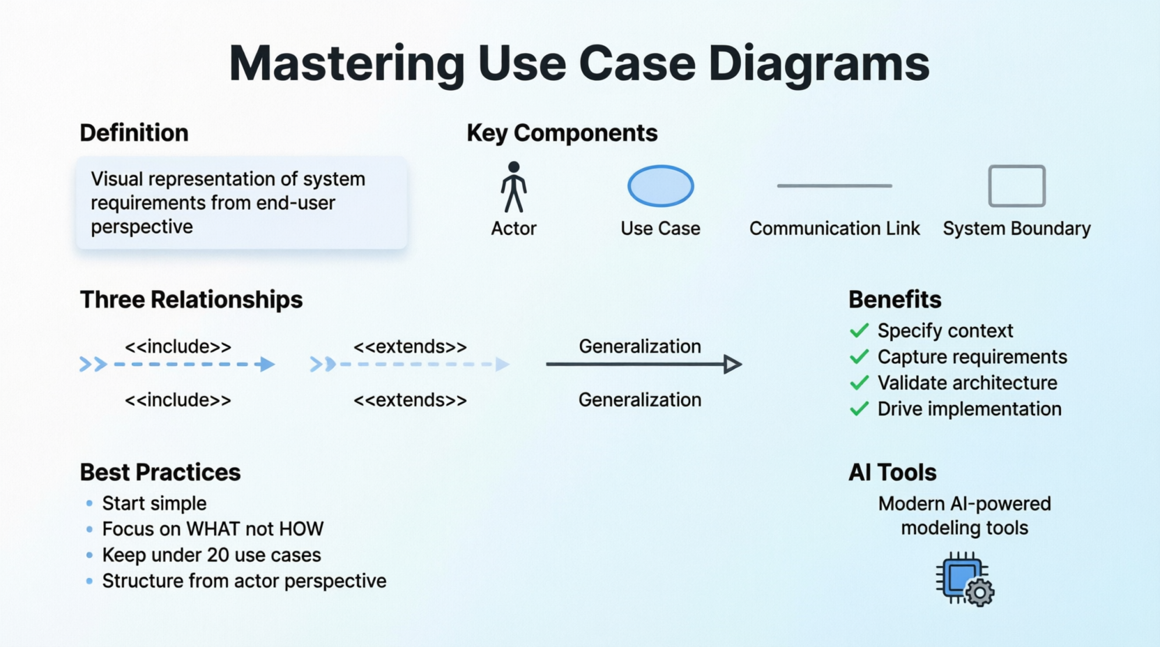 Mastering Use Case Diagrams: A Complete Guide to Requirements Modeling with Modern AI Tools Mastering Use Case Diagrams: A Complete Guide to Requirements Modeling with Modern AI Tools