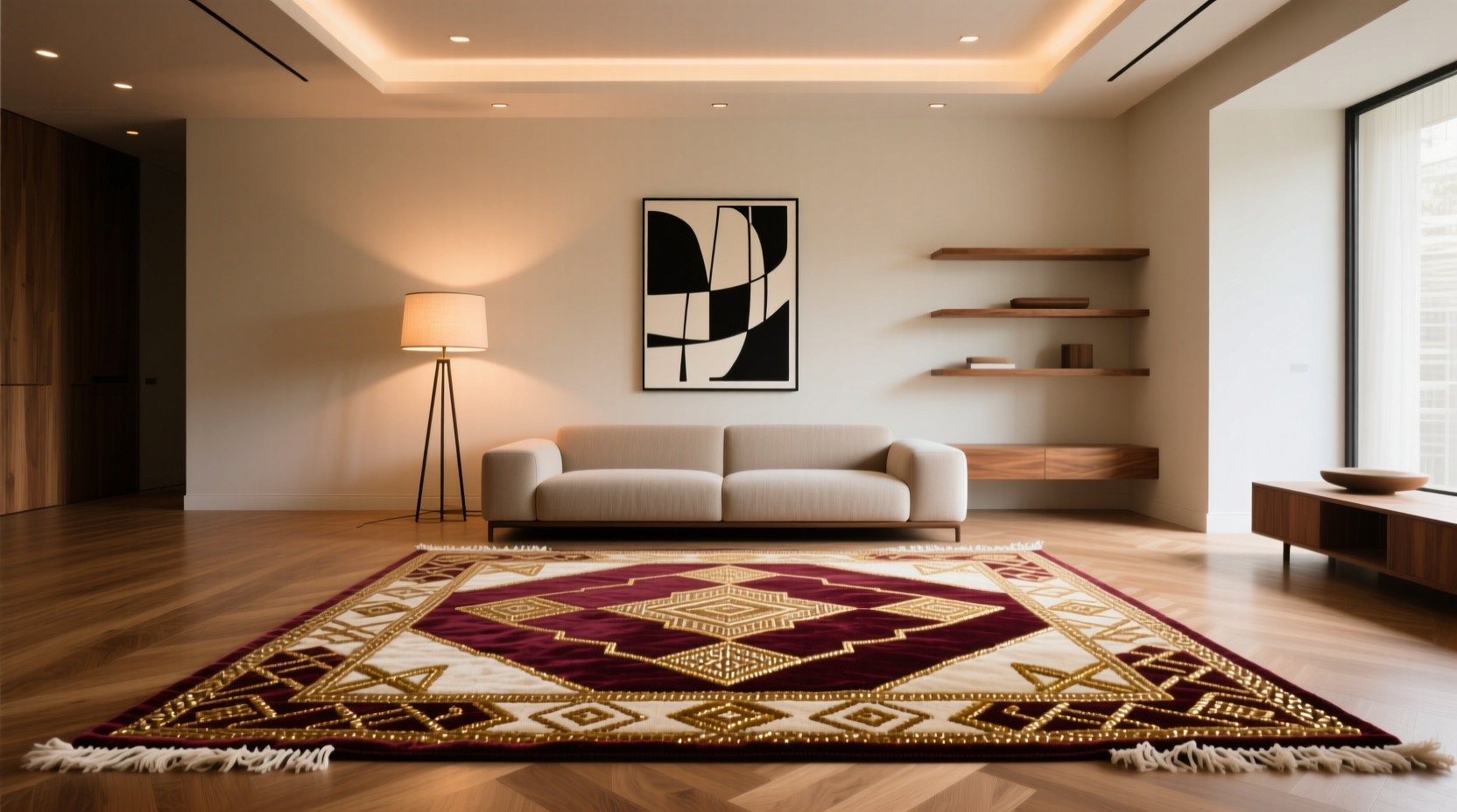 Акцентный ковер