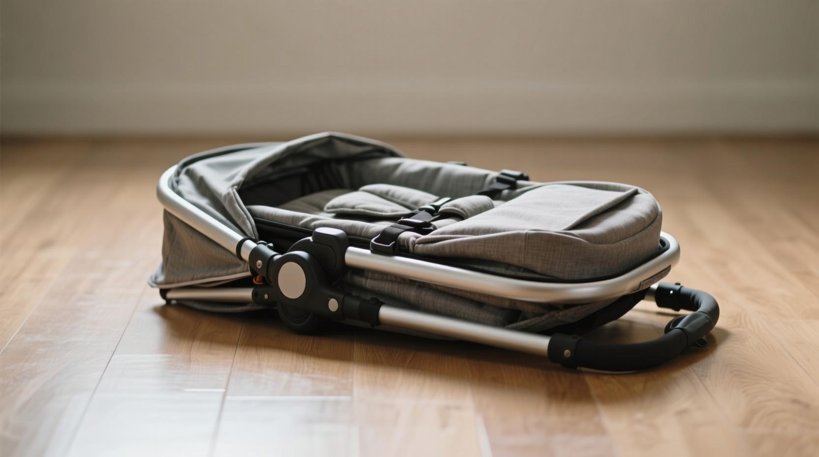 Сложенная прогулочная коляска