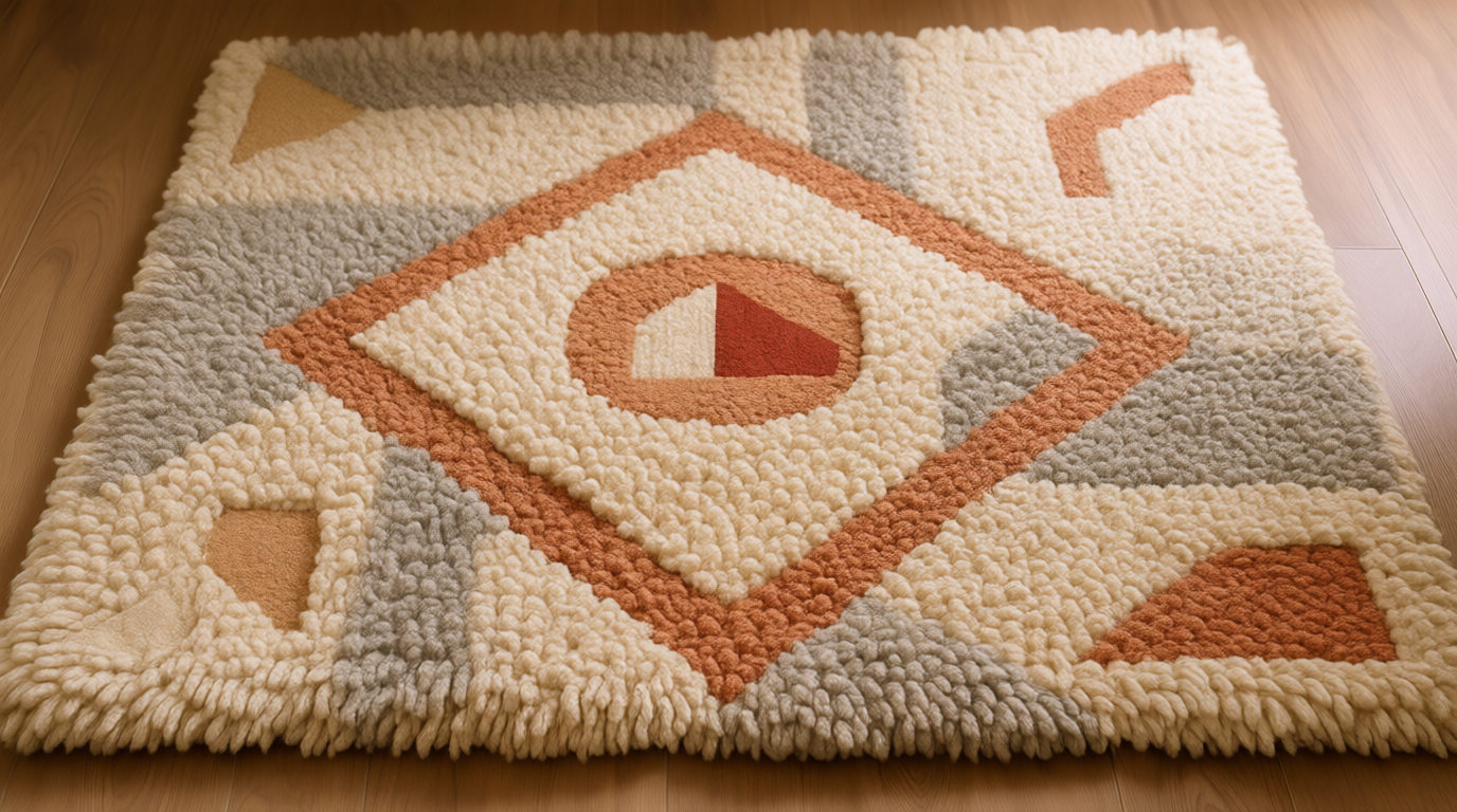 Узелковое плетение - ворсовый ковер