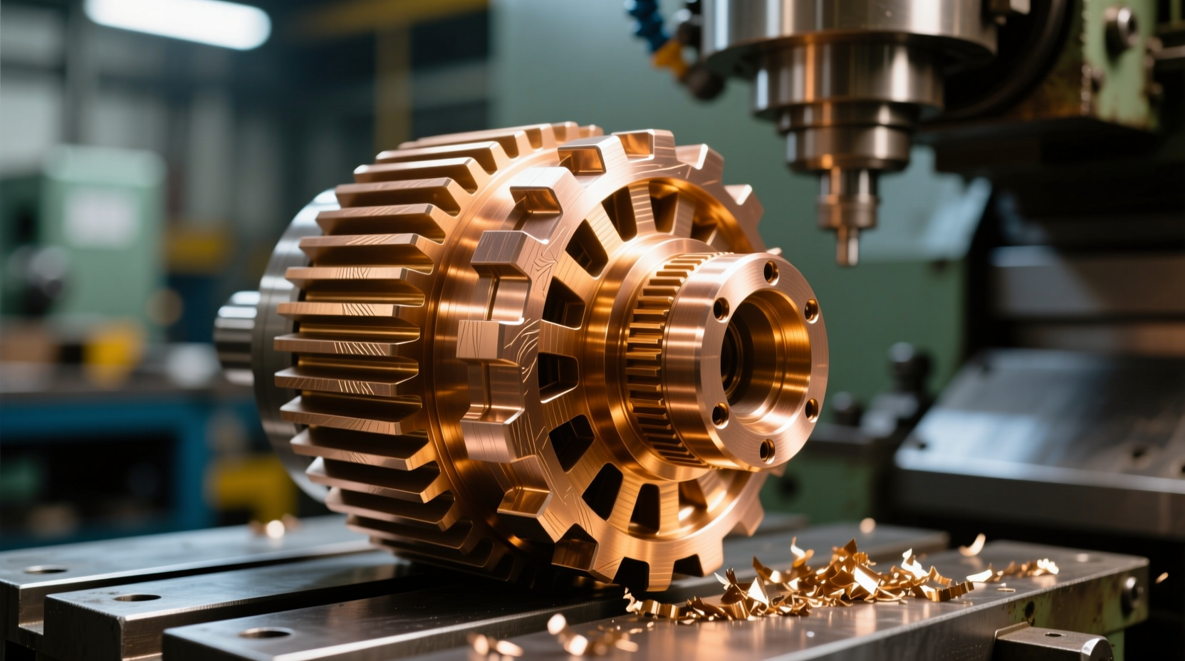 Детали генераторов выполненные из меди на фрезерном станке с ЧПУ