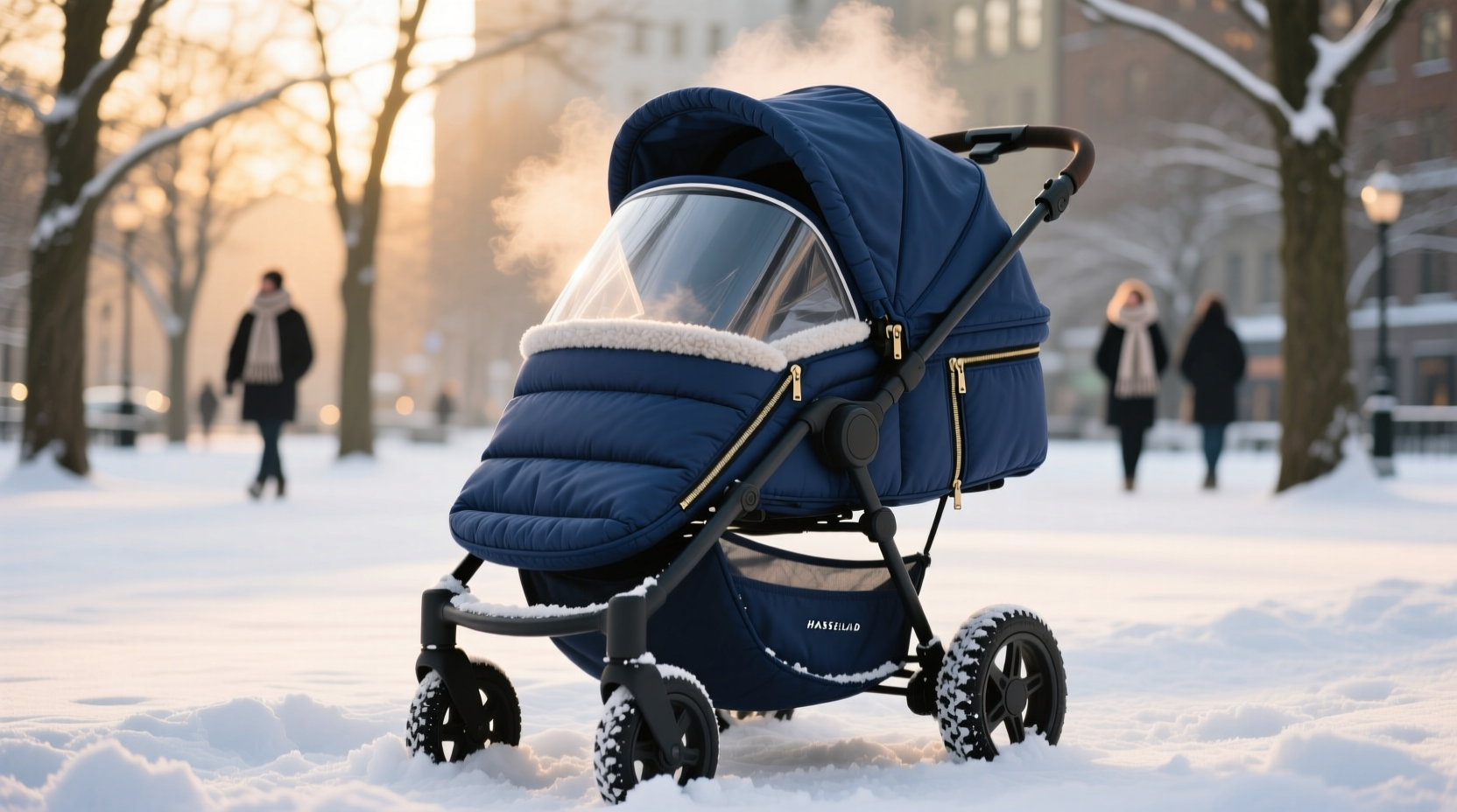 Зимняя проходимая коляска