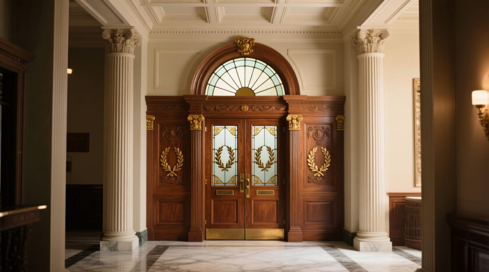 Дверь в стиле неоклассика