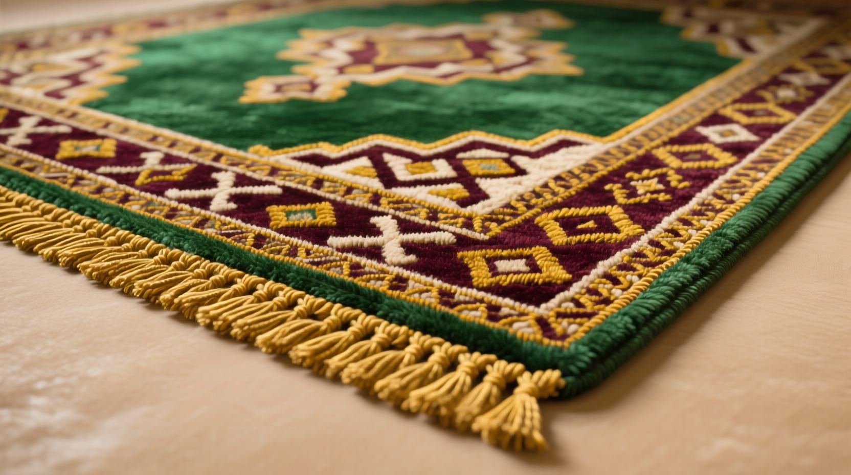 Ручной ковер с бахромой