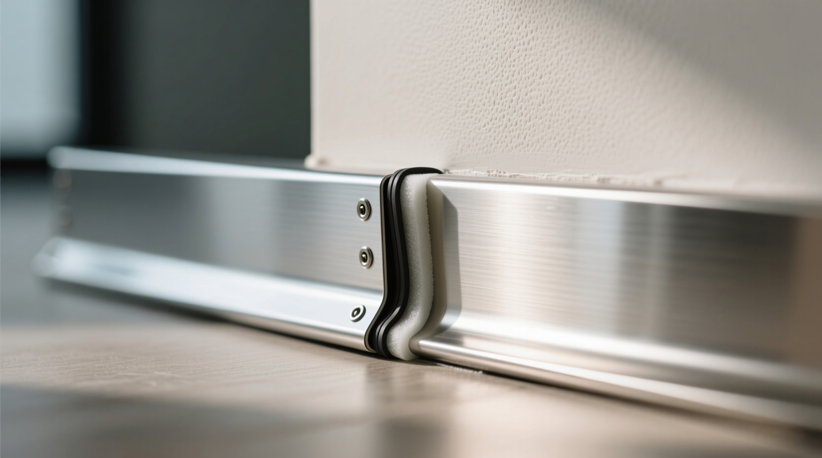 Уплотнительный материал при установке нержавеющего плинтуса