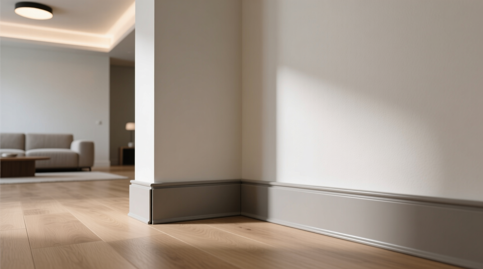 Рулонный плинтус в интерьере