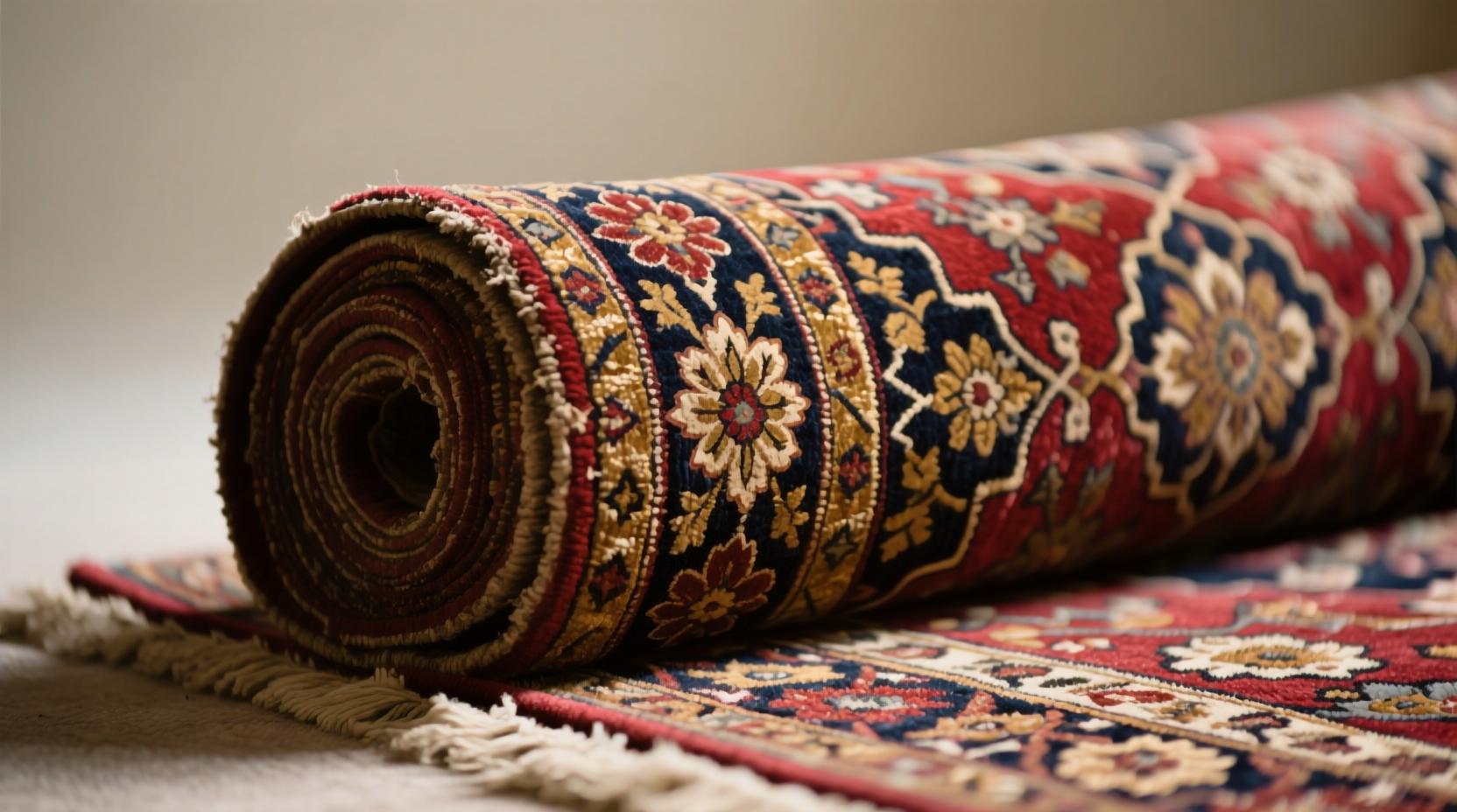 Сложенный персидский ковер