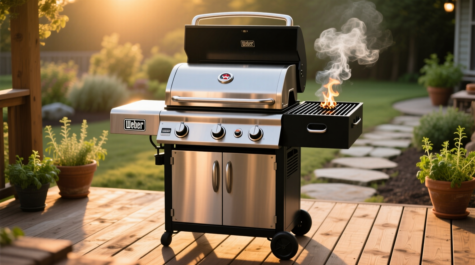 Угольный гриль Weber Ranch