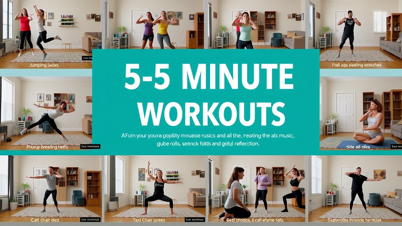 5-Minute Workouts for a Healthier You – No Gym Required!