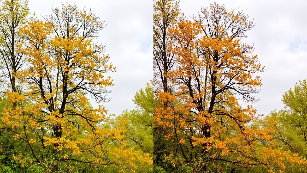 Exemple de bon et mauvais contraste de couleurs