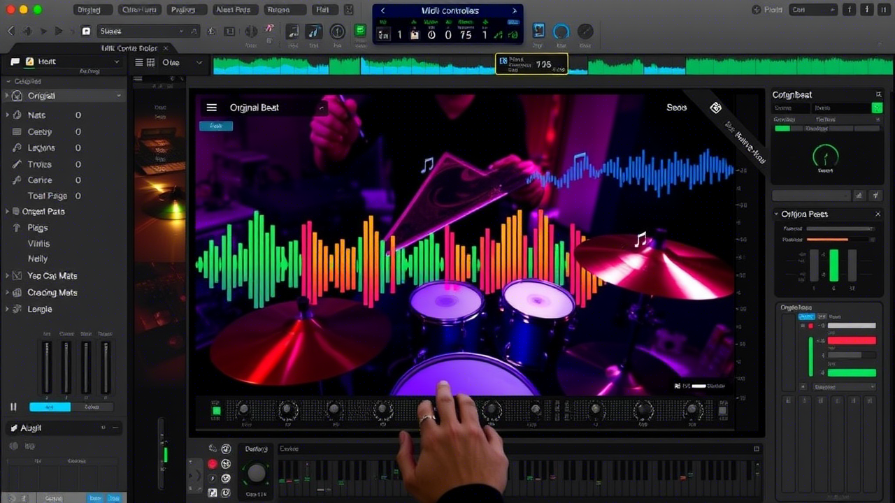 Création de beats et instrumentaux avec logiciel de production musicale pour rappeurs et chanteurs