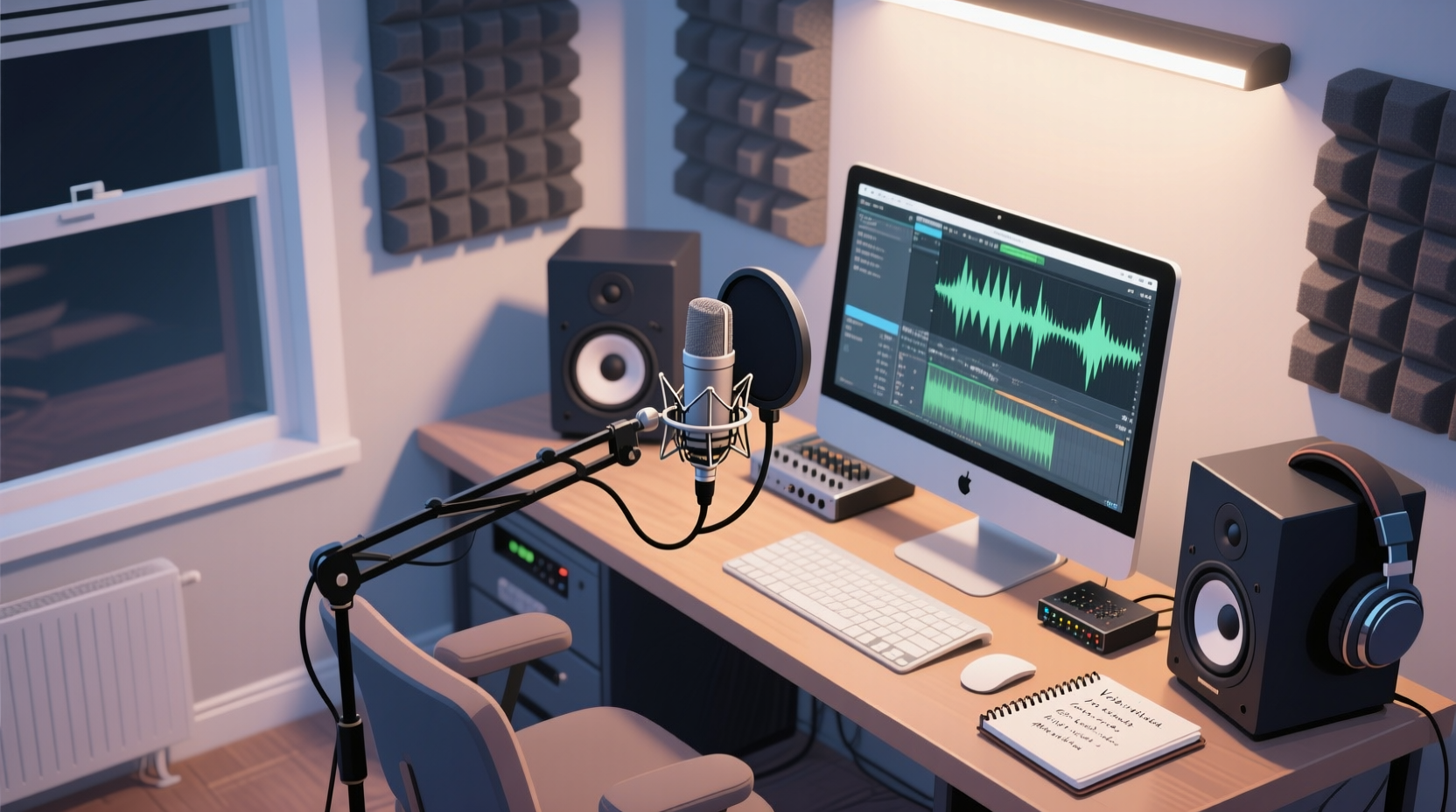 Techniques d'enregistrement vocal avec microphone en home studio